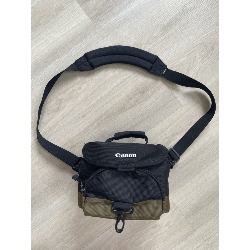 Canon Padded Nylon Camera Carry/Shoulder Bag w/ Strap, Accessory Compartments